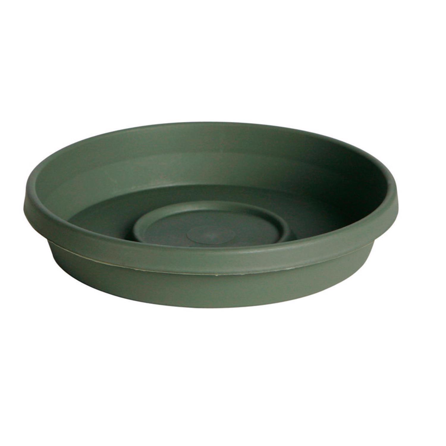 Bloem Terra 2.75 in. H X 14.75 in. W X 12.75 in. D Resin Traditional Plant Saucer Living Green
