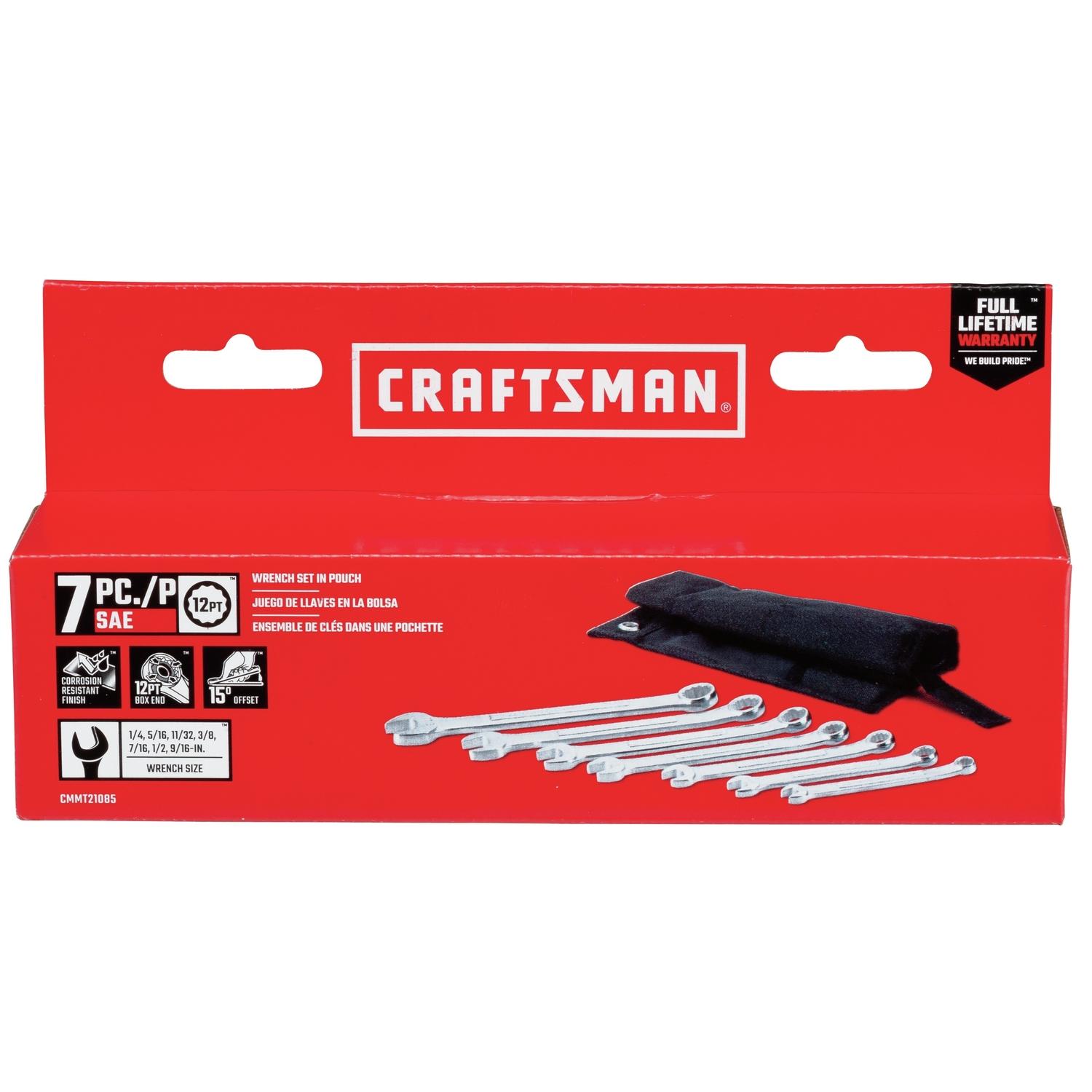 CRAFTSMAN 12 Point SAE Wrench Set 7 pc