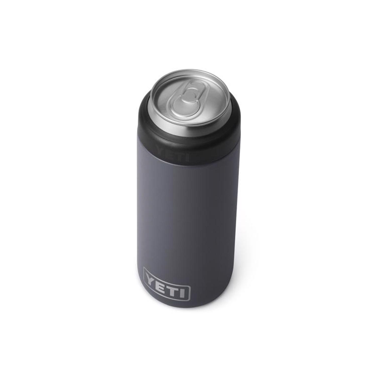 YETI Rambler 12 oz Colster Charcoal BPA Free Slim Can Insulator