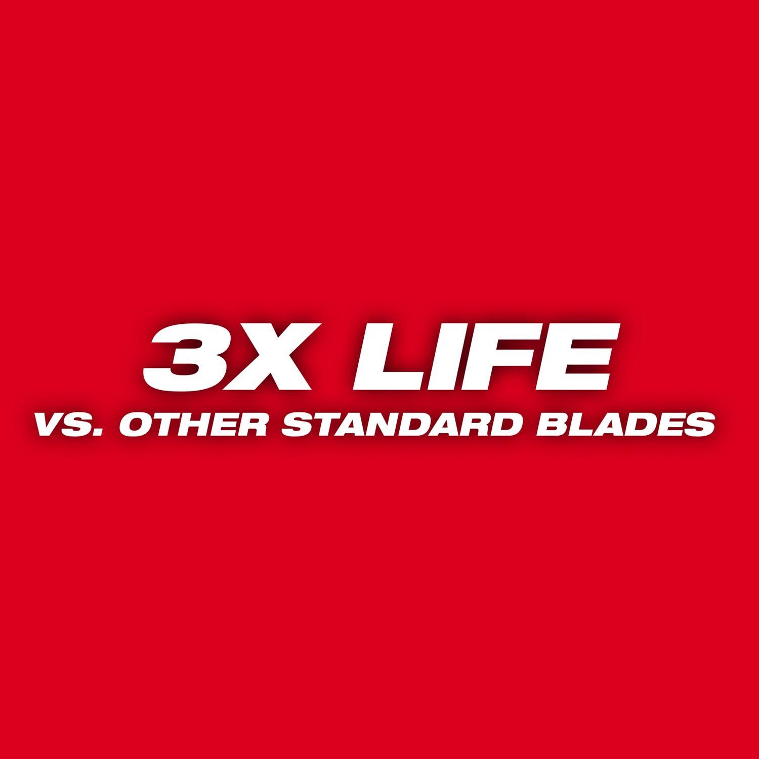 Milwaukee Sawzall 12 in. Bi-Metal Thin Kerf Reciprocating Saw Blade 8/12 TPI 5 pk