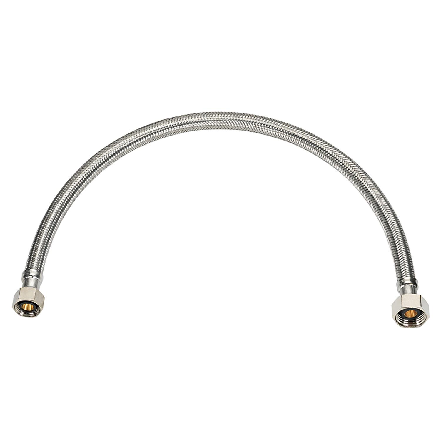 Ace 1/2 in. Compression X 1/2 in. D FIP 24 in. Stainless Steel Faucet Supply Line