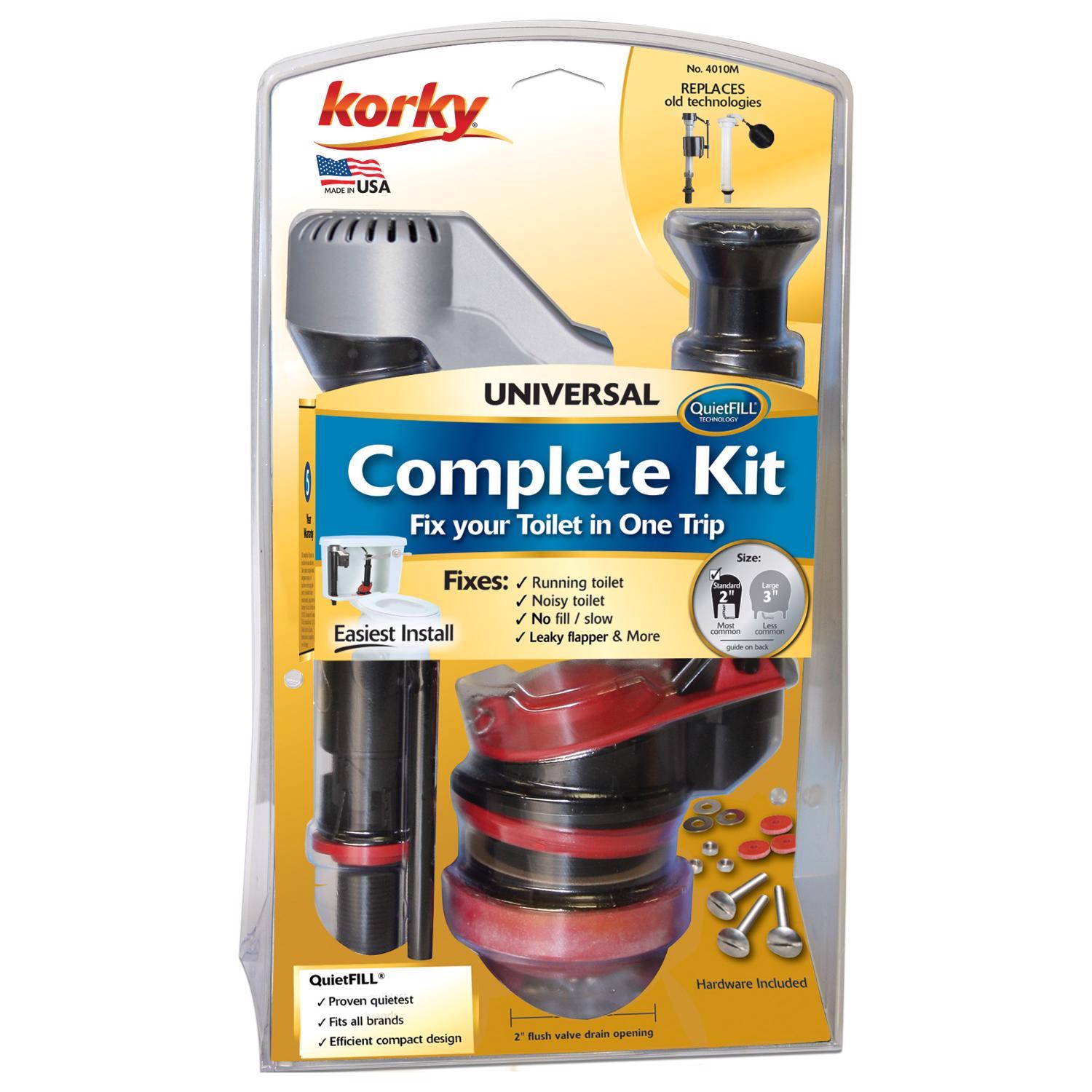 Korky QuietFILL Platinum Universal Complete 2 in. Toilet Repair Kit