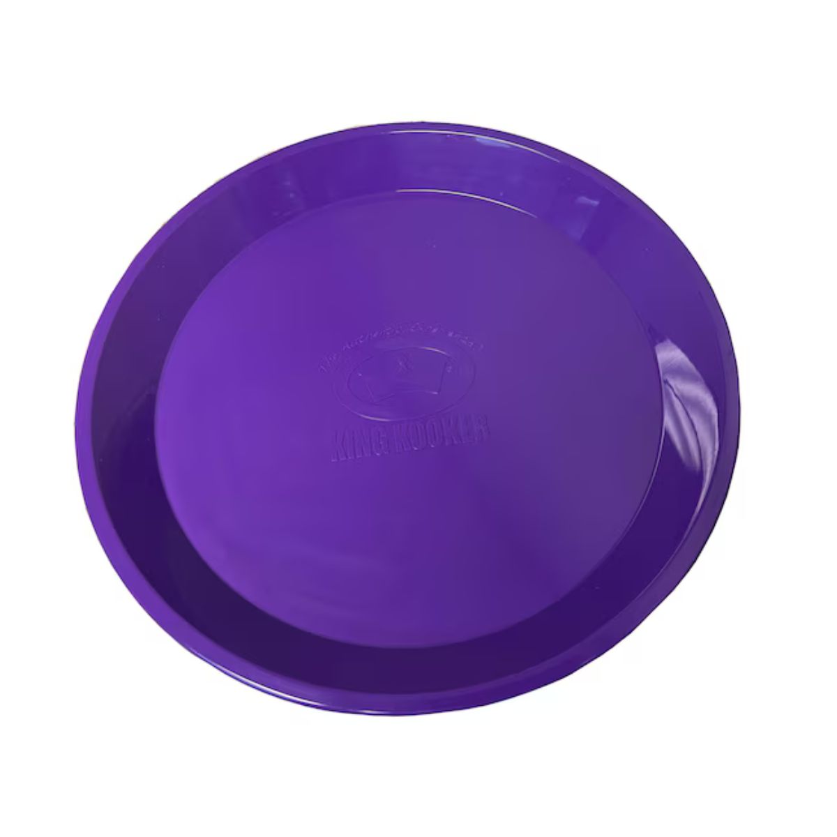 King Kooker 16-in x 16-in Purple Round Serving tray