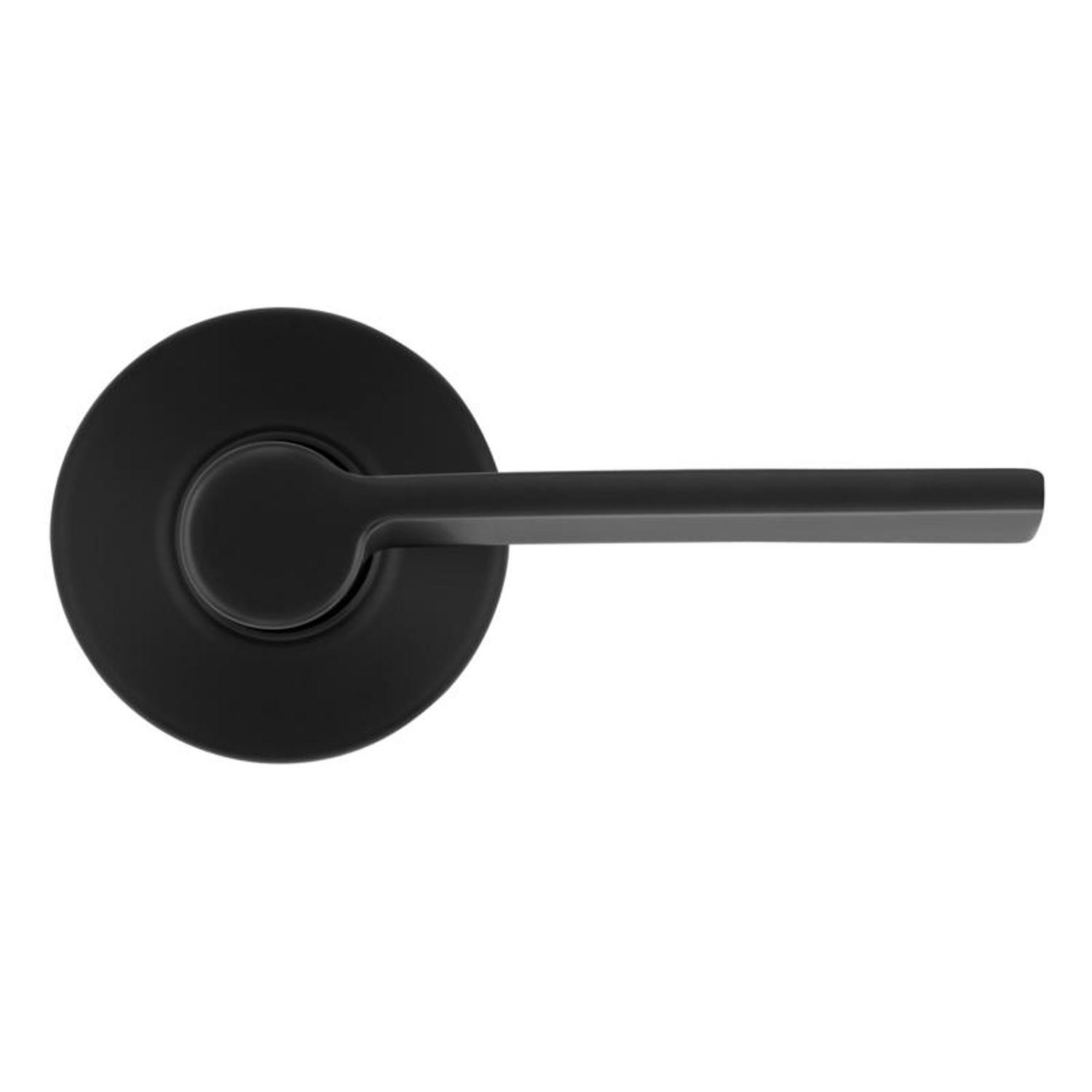 Kwikset Ladera Matte Black Passage Lever