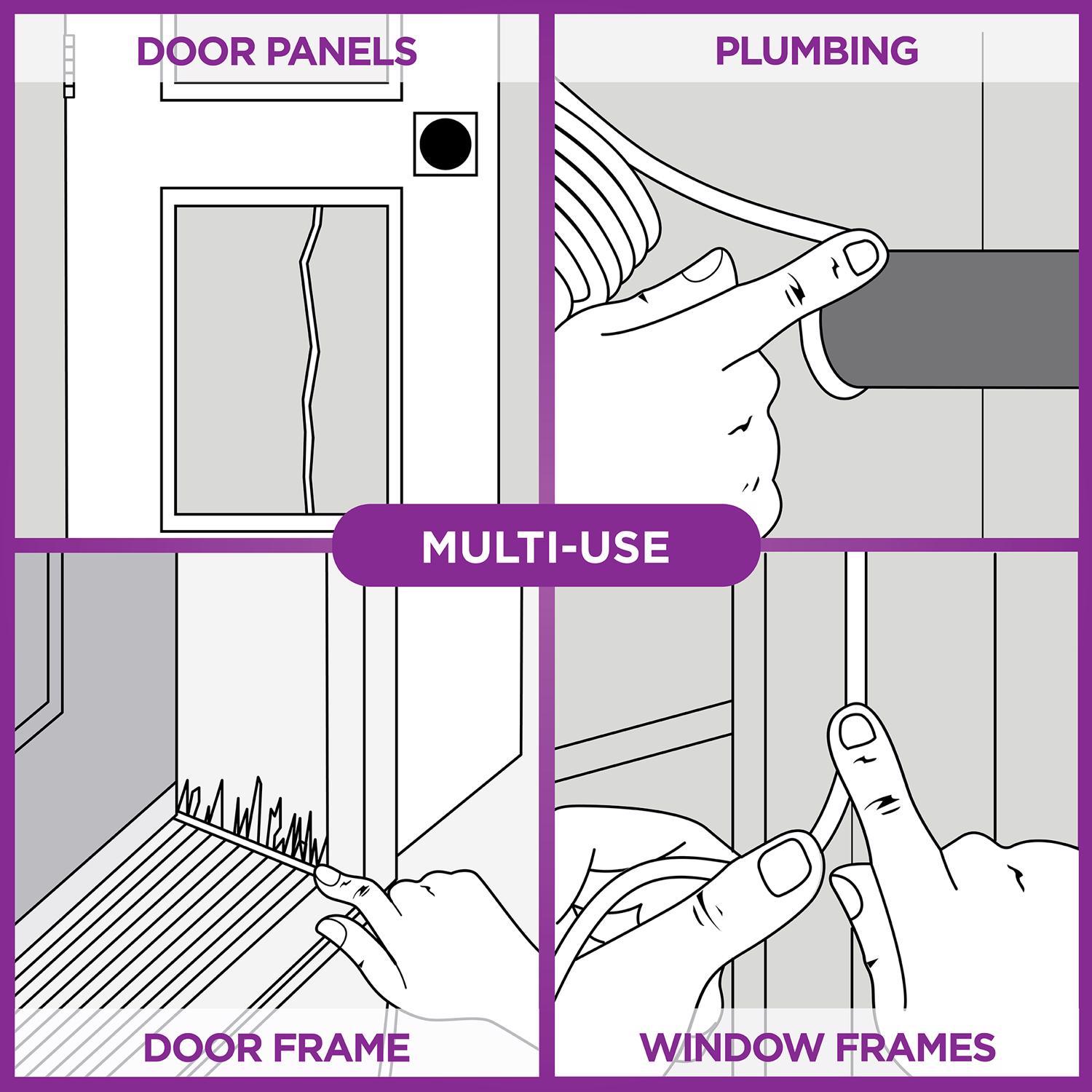 M-D Building Products White Vinyl Caulking Cord For Doors and Windows 1080 in. L X 0.13 in.