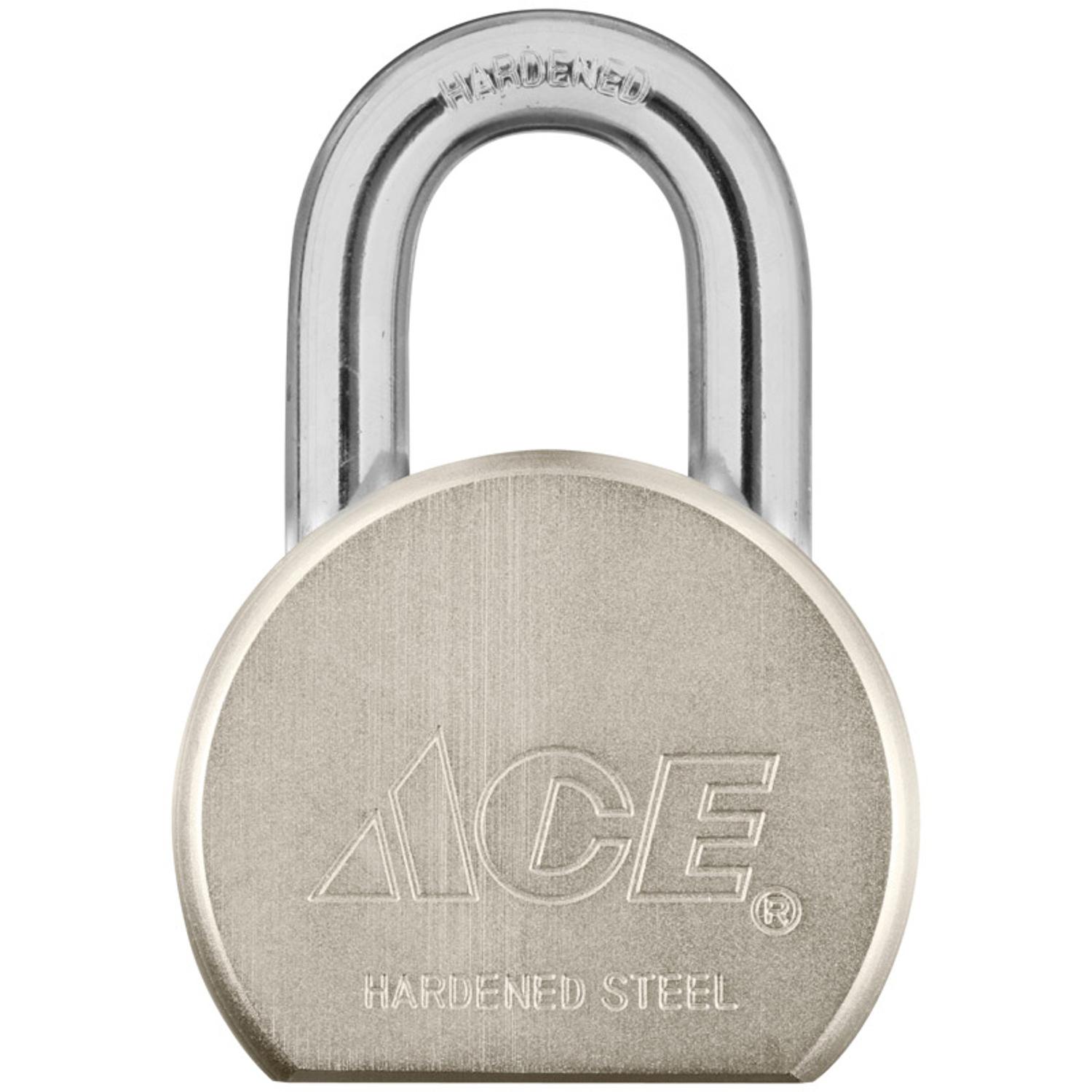 Ace 2-1/4 in. H X 2-1/2 in. W X 1-1/8 in. L Steel Double Locking Padlock