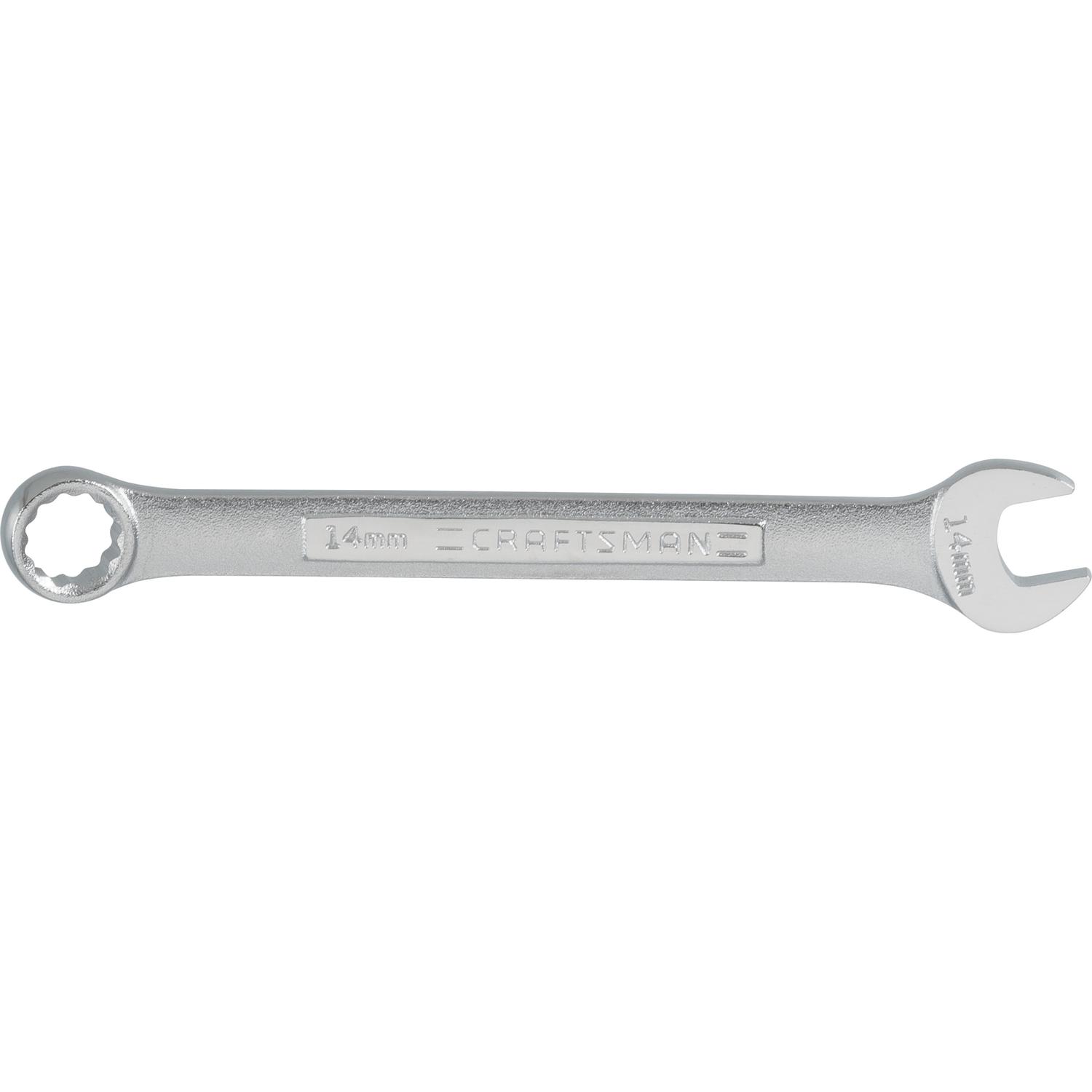 CRAFTSMAN 14 mm X 14 mm 12 Point Metric Combination Wrench 6.8 in. L 1 pc