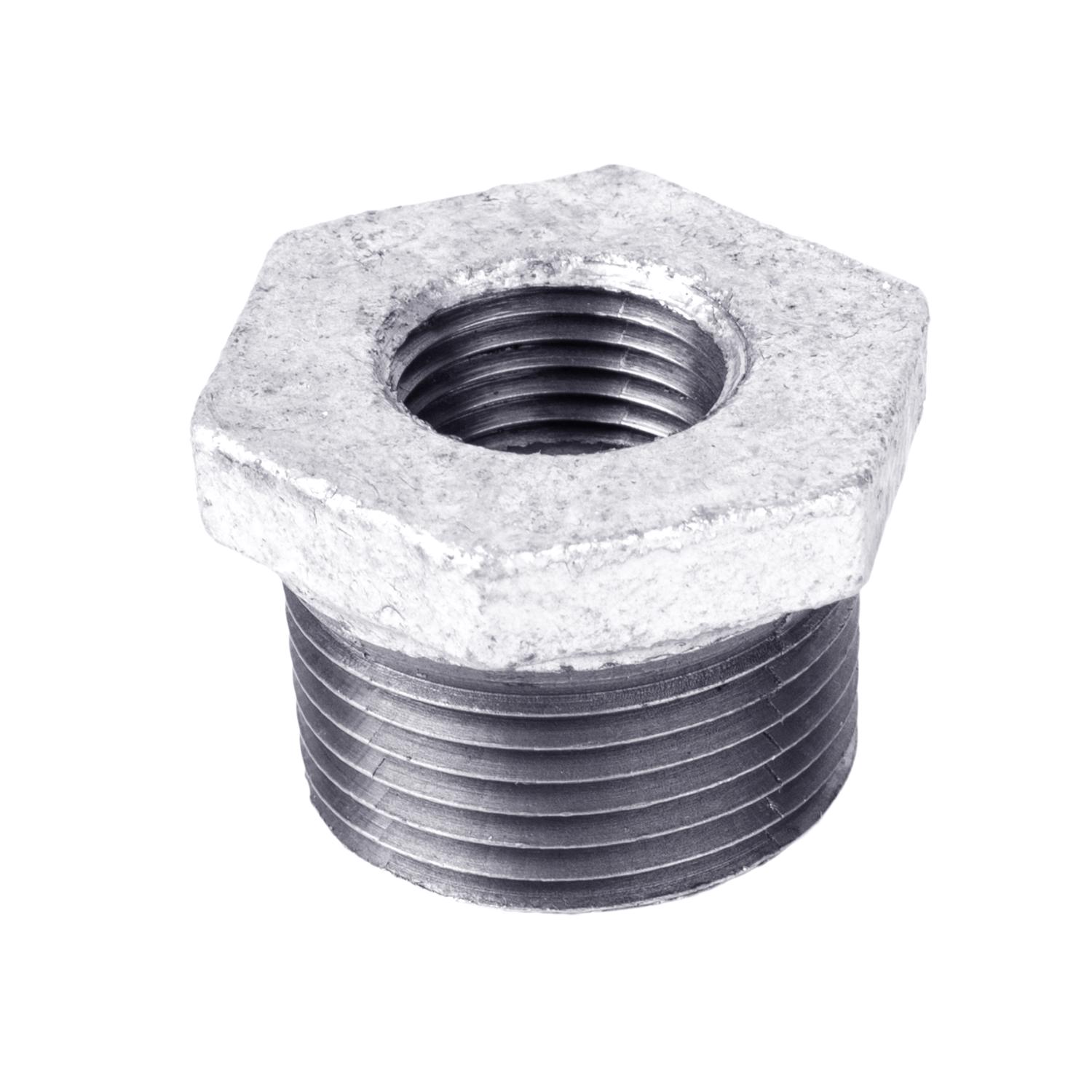STZ Industries 1-1/4 in. MIP each X 1 in. D FIP Galvanized Malleable Iron Hex Bushing