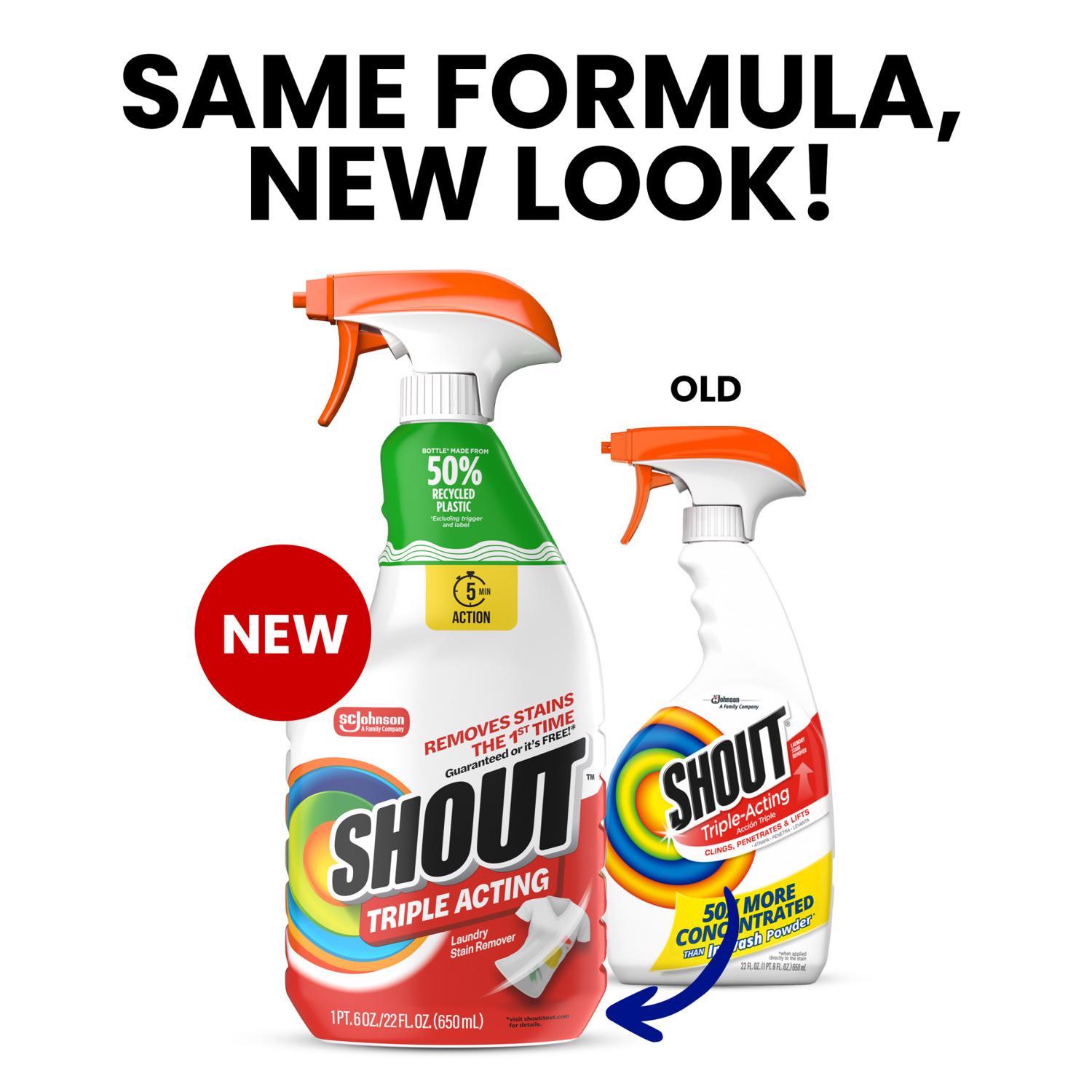 Shout No Scent Laundry Stain Remover 22 oz Liquid