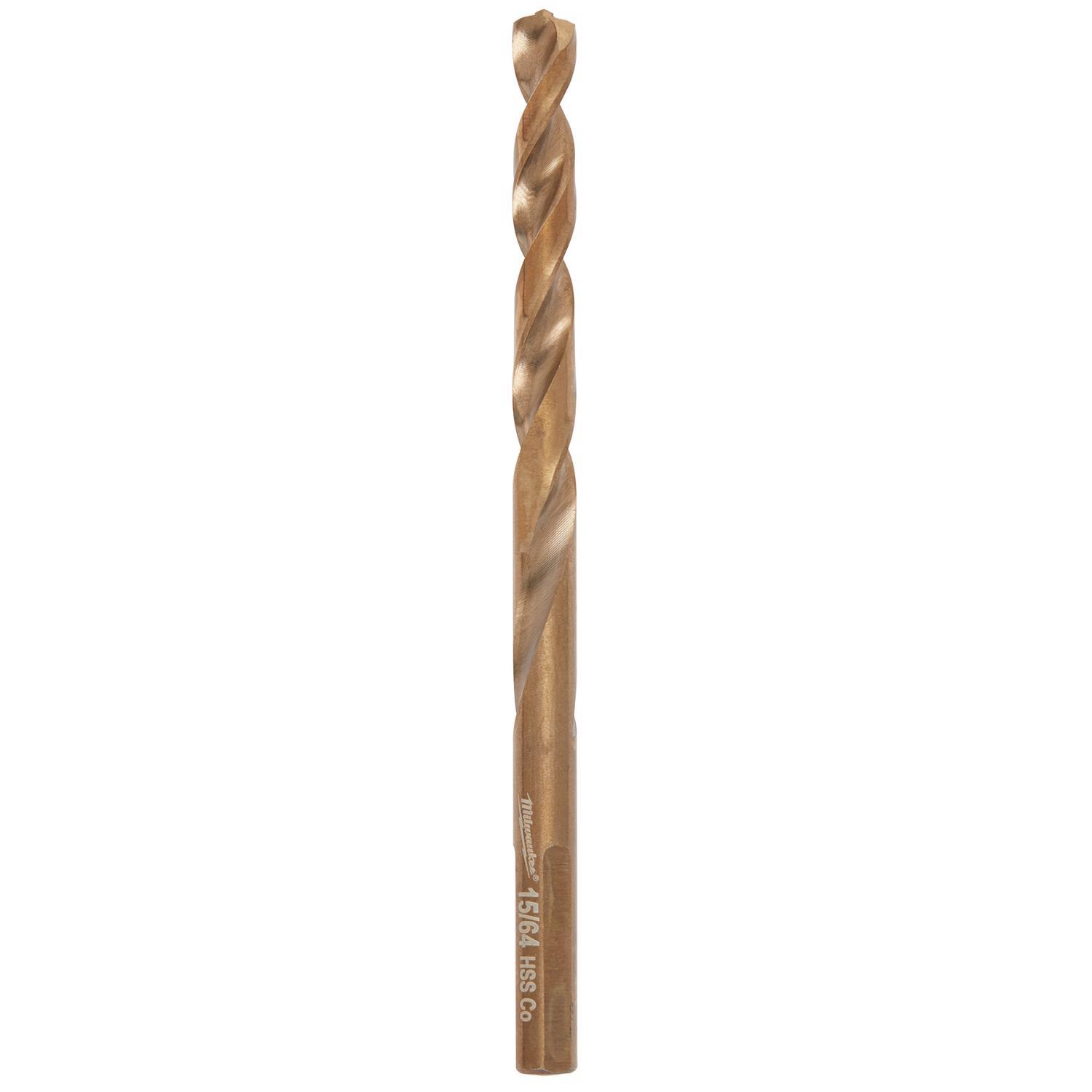 Milwaukee Red Helix 15/64 in. X 3-15/16 in. L Steel Thunderbolt Drill Bit 3-Flat Shank 1 pc