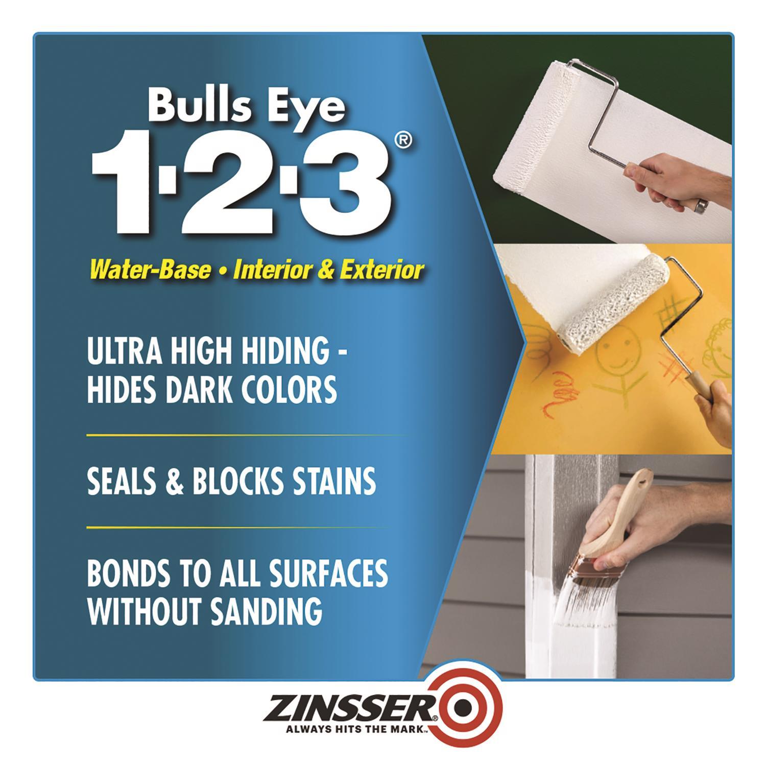 Zinsser Bulls Eye 123 Deep Tint White Primer and Sealer 1 gal