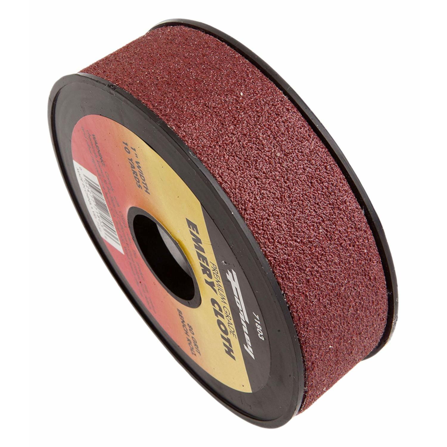 Forney 360 in. L X 1 in. W 80 Grit Emery Sandpaper 1 pk