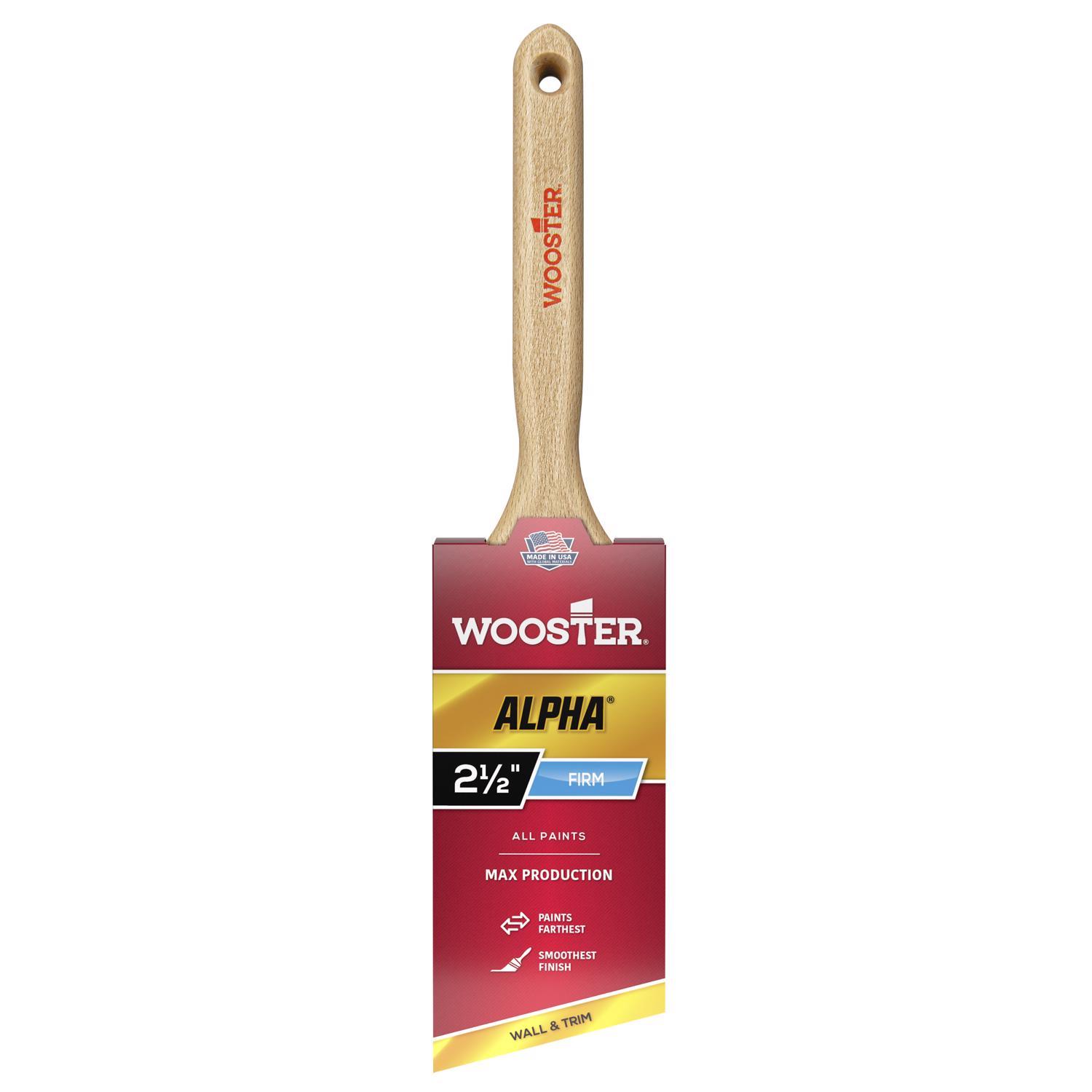 Wooster Alpha 2-1/2 in. Firm Angle Paint Brush