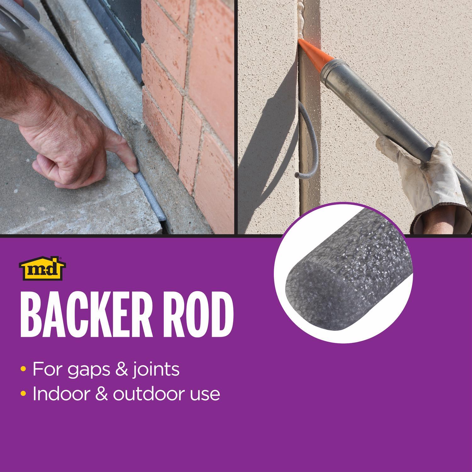 M-D Building Products Gray Foam Caulk Backer Rod For Gaps and Openings 180 in. L X 0.75 in.