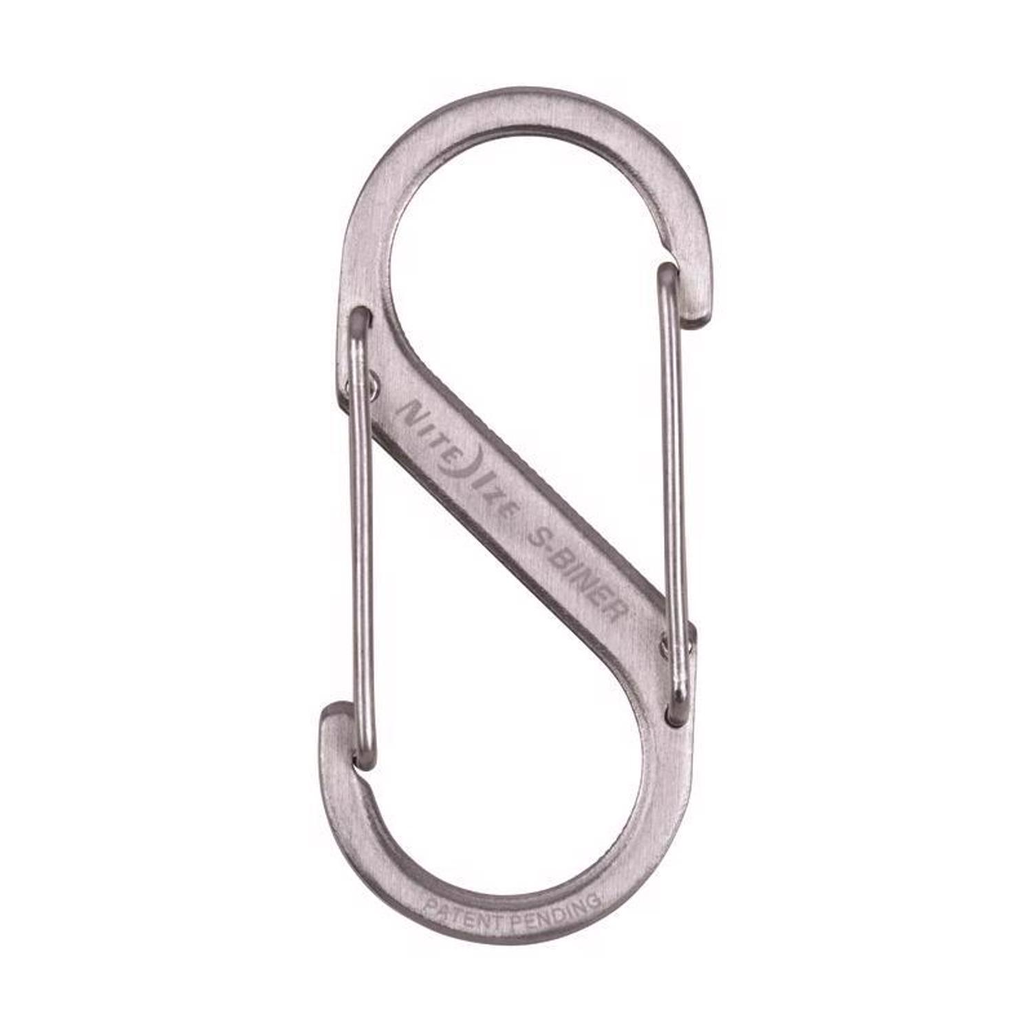 Nite Ize S-Biner Stainless Steel Silver Dual Carabiner S-Biner