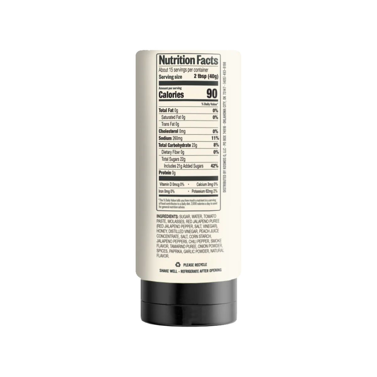 Kosmos Q Sweet Apple Chipotle BBQ Sauce 22 oz.