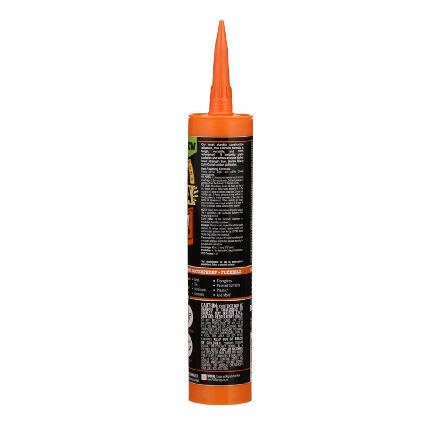 Gorilla All Purpose Construction Adhesive 9 oz