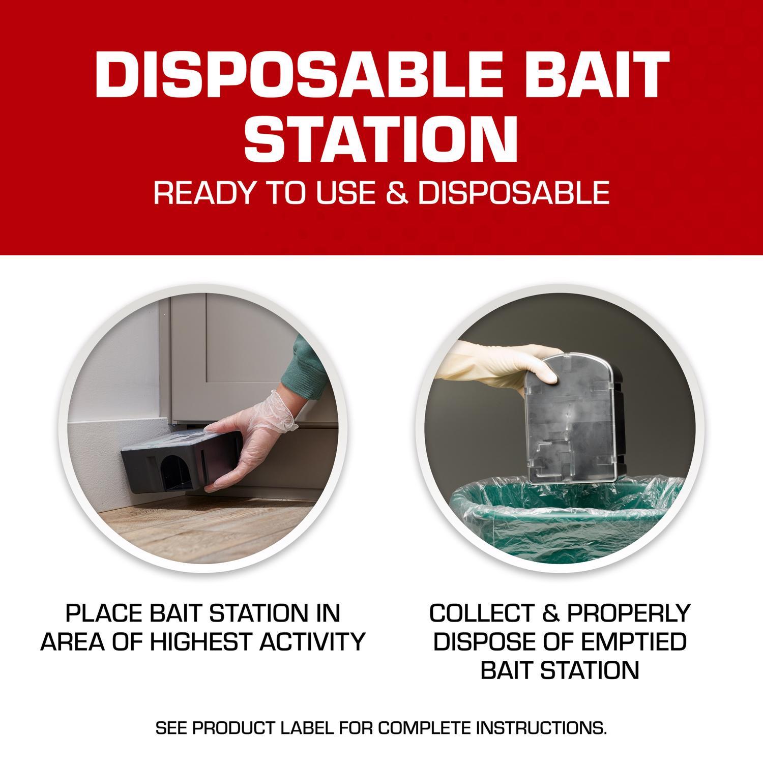 Tomcat Bait Station and Bait Blocks For Mice and Rats 4 oz 2 pk