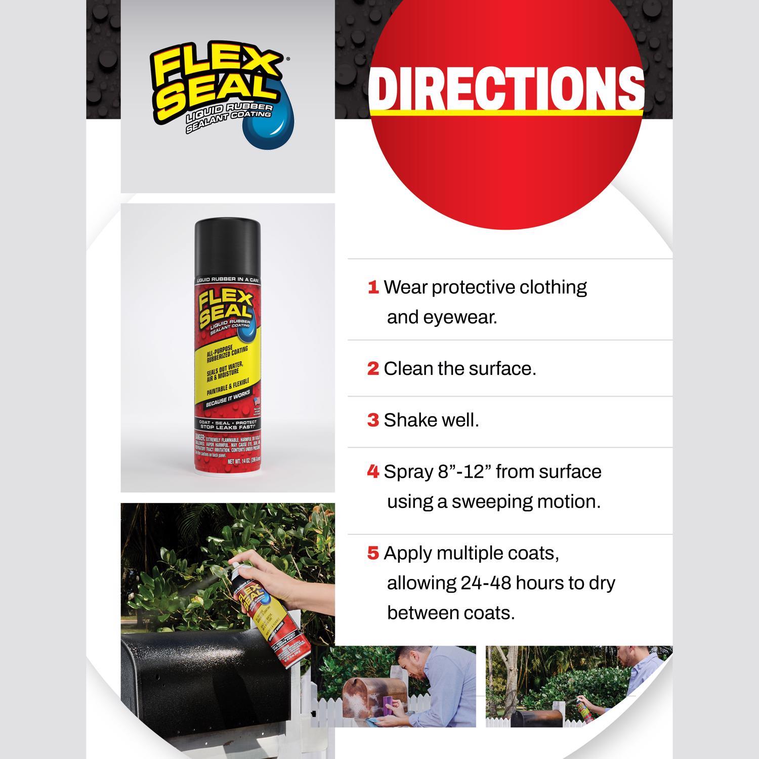 Flex Seal Family of Products Flex Shot White Rubber All Purpose Waterproof Sealant 8 oz
