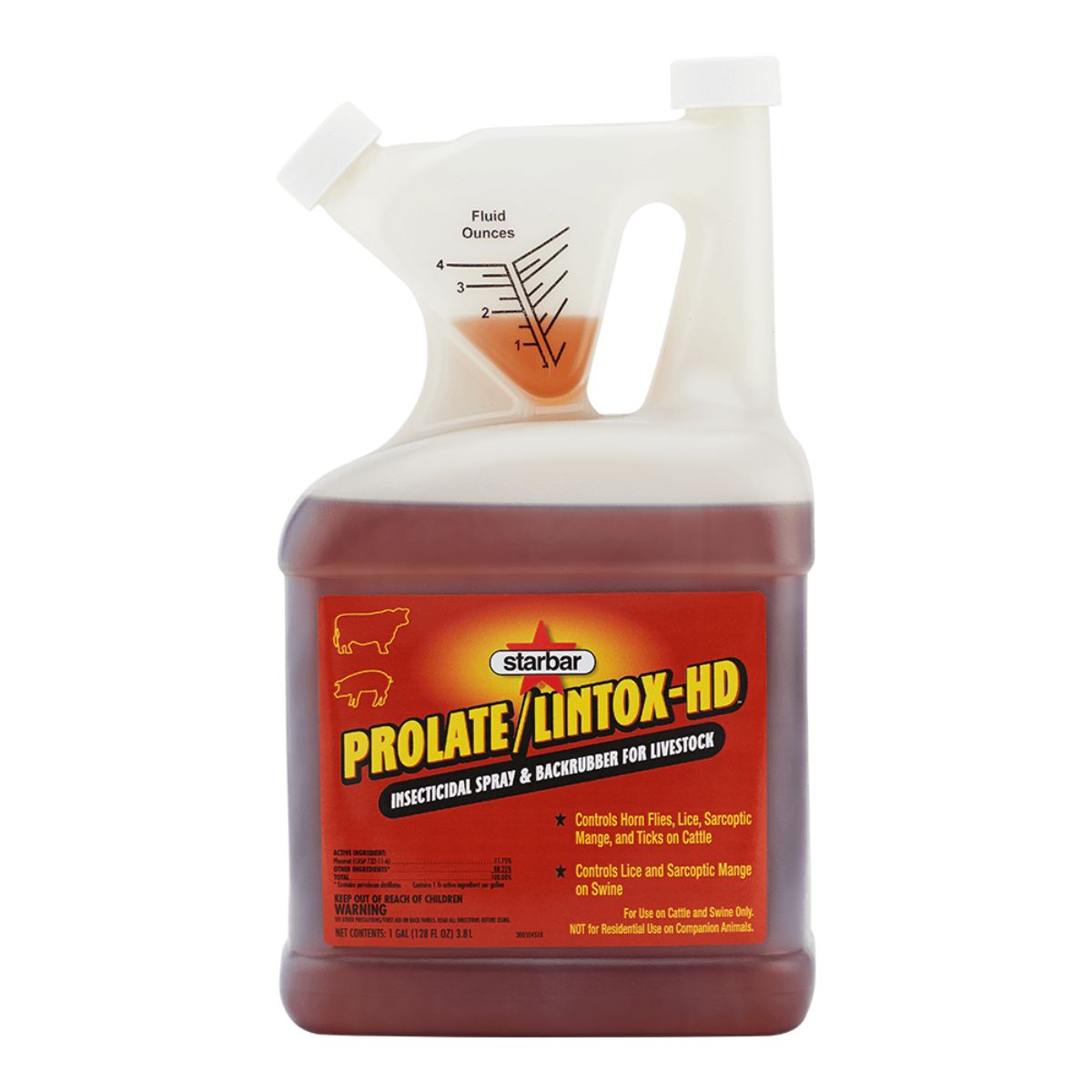 Starbar Prolate/Lintox-HD Insecticide Spray and Backrubber, Liquid, 1 qt.