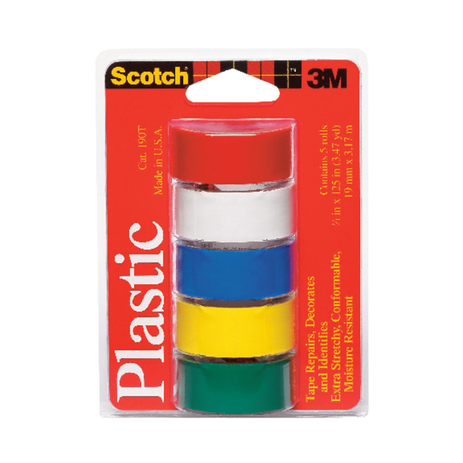 Scotch 3/4 in. W X 125 L Assorted Plastic Tape