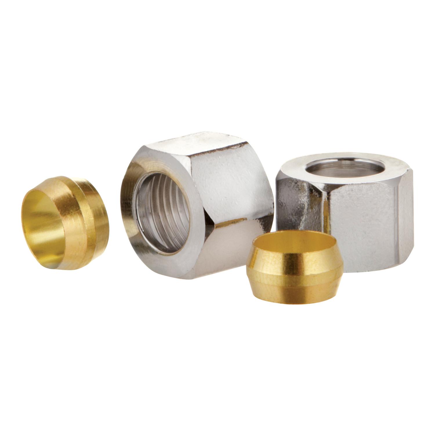 Ace 3/8 in. Compression X 3/8 in. D Compression Compression Nut Kit 2 pk