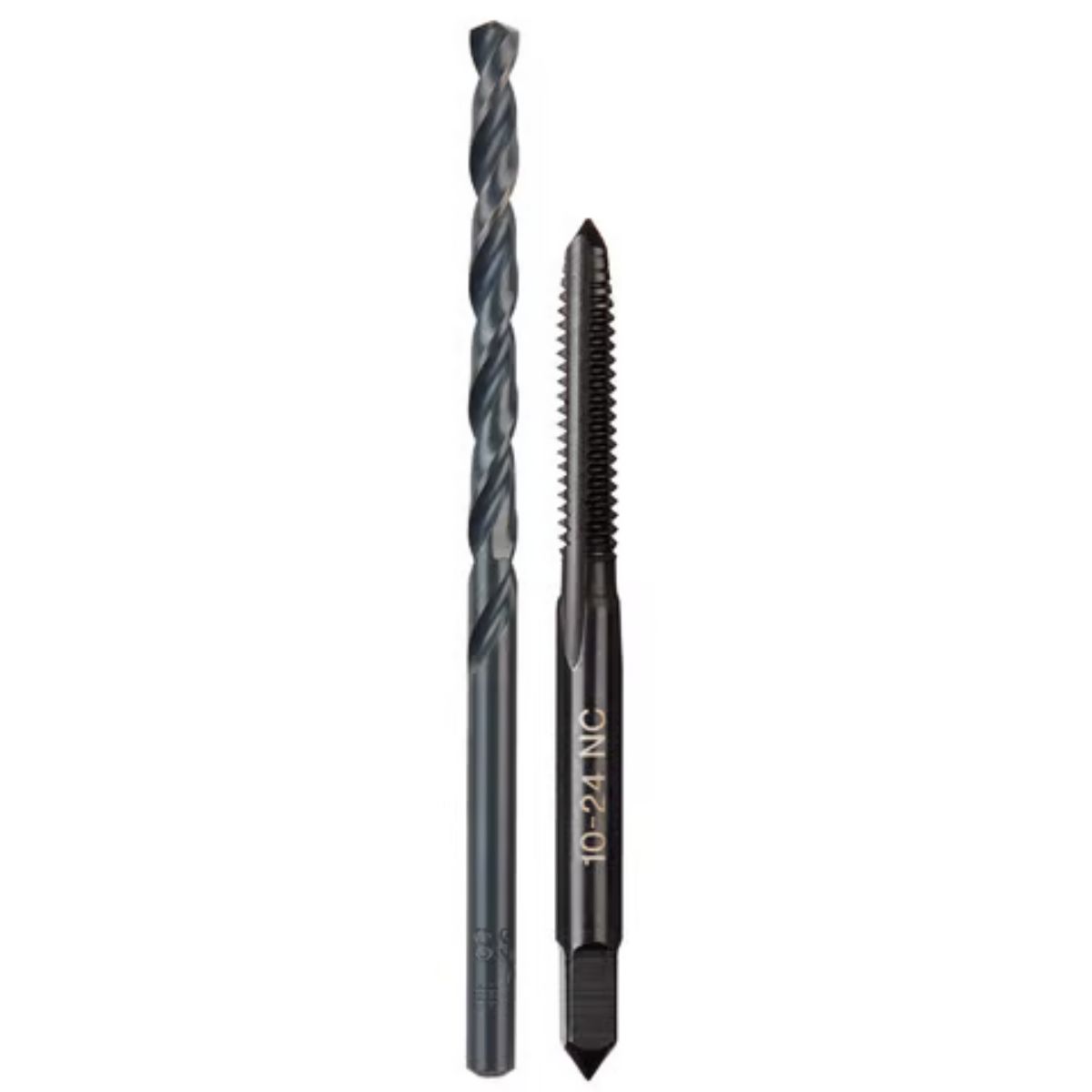 Milwaukee SAE 10-24 NC Straight Flute Plug Tap & #25 Drill Bit