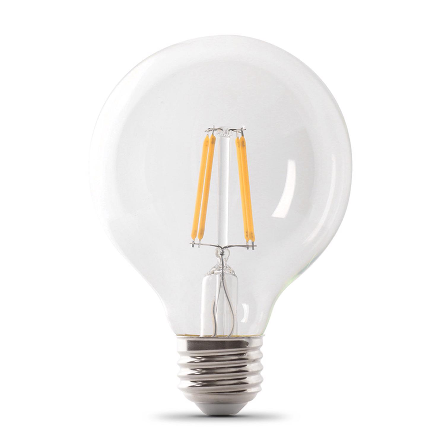 Feit Enhance G25 E26 (Medium) Filament LED Bulb Daylight 40 Watt Equivalence 1 pk