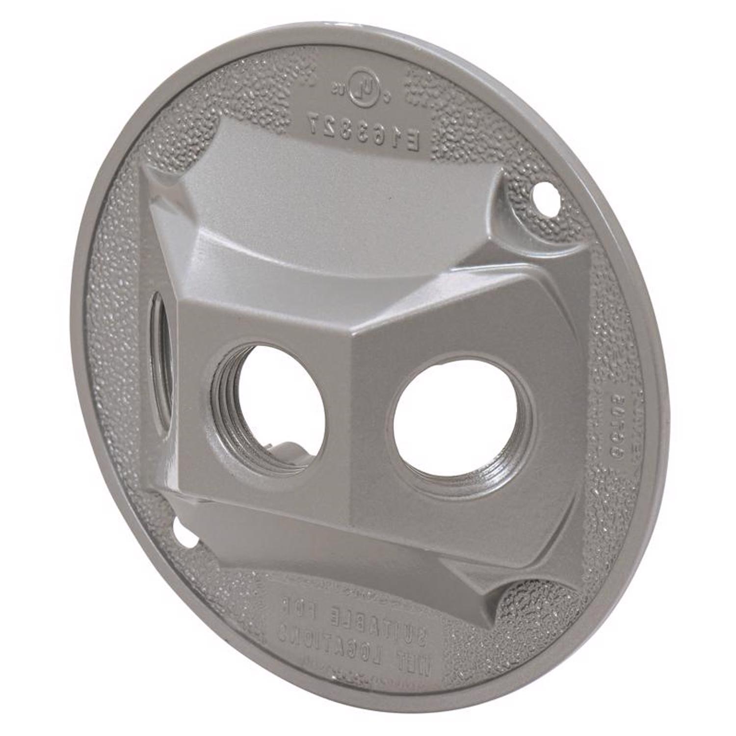 Sigma Engineered Solutions Round Die-Cast Metal 4.13 in. H X 4.13 in. W Lampholder Cover