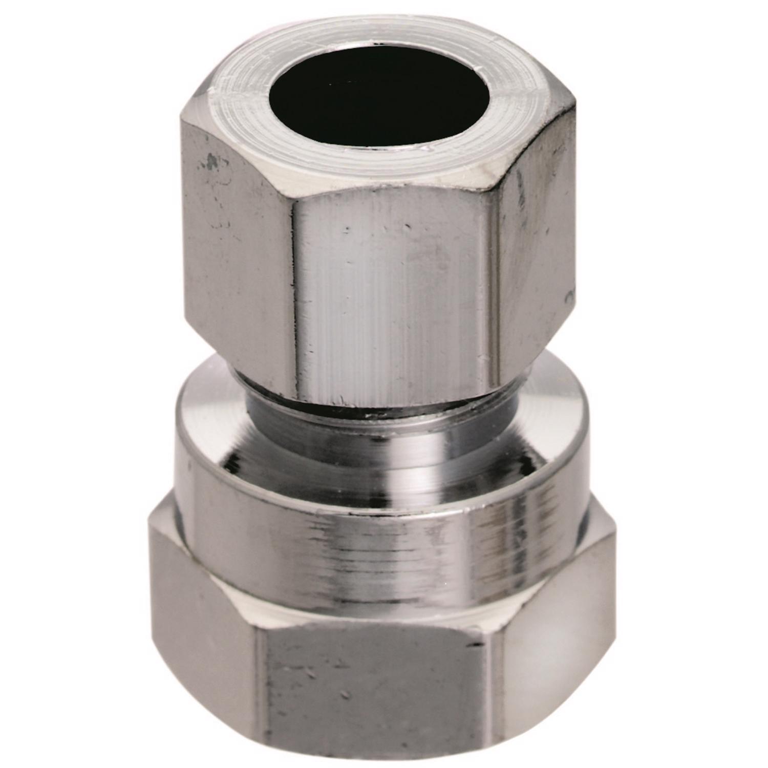 Ace 3/8 in. FPT in. X 3/8 in. D Compression Brass Straight Connector