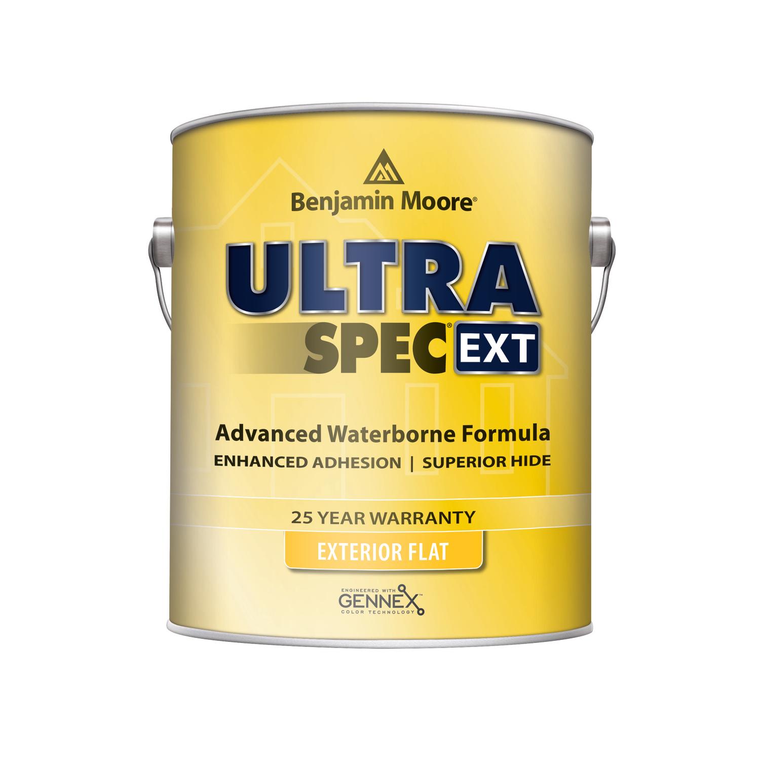 Benjamin Moore Ultra Spec Flat White Water-Based Exterior Paint and Primer Exterior 1 gal