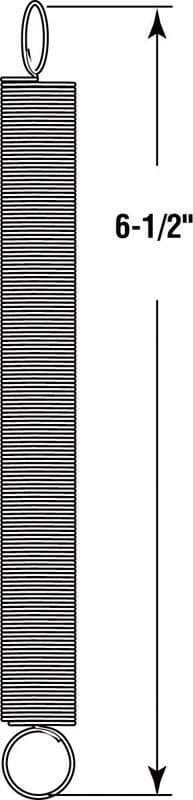 Prime-Line 6-1/2 in. L X 5/8 in. D Extension Spring 2 pk
