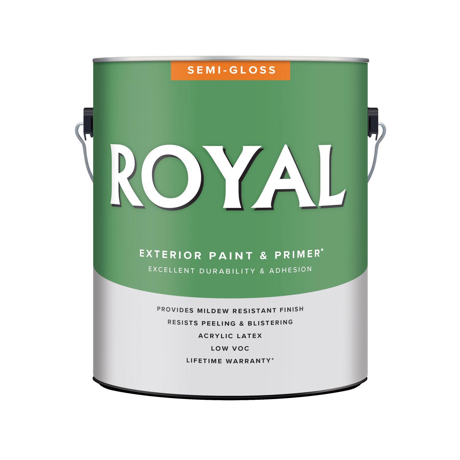 Royal Semi-Gloss High Hiding White Paint Exterior 1 gal