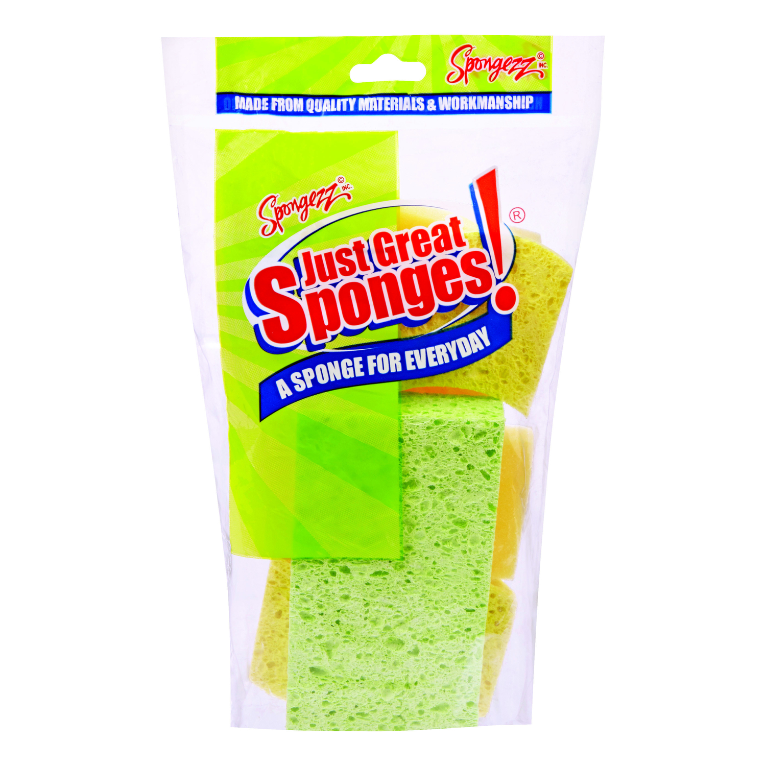 Spongezz Just Great Sponges Medium Duty Sponge For All Purposeose 6 Pack