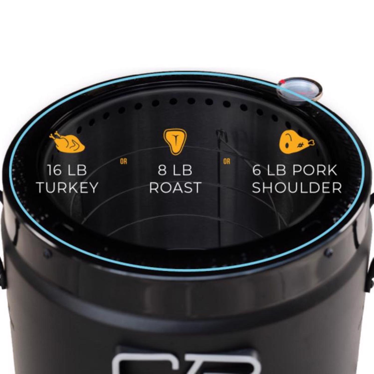Charbroil Big Easy 16000 BTU Stainless Steel Oil-less Turkey Fryer 16 lb