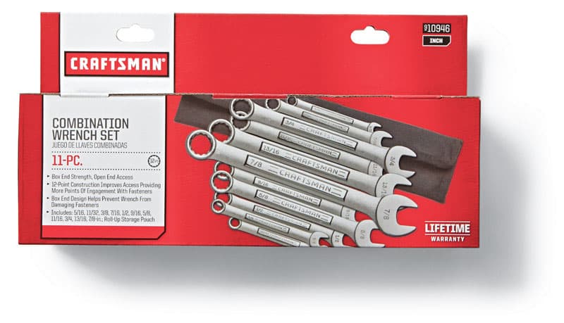 CRAFTSMAN 12 Point SAE Wrench Set 11 pc