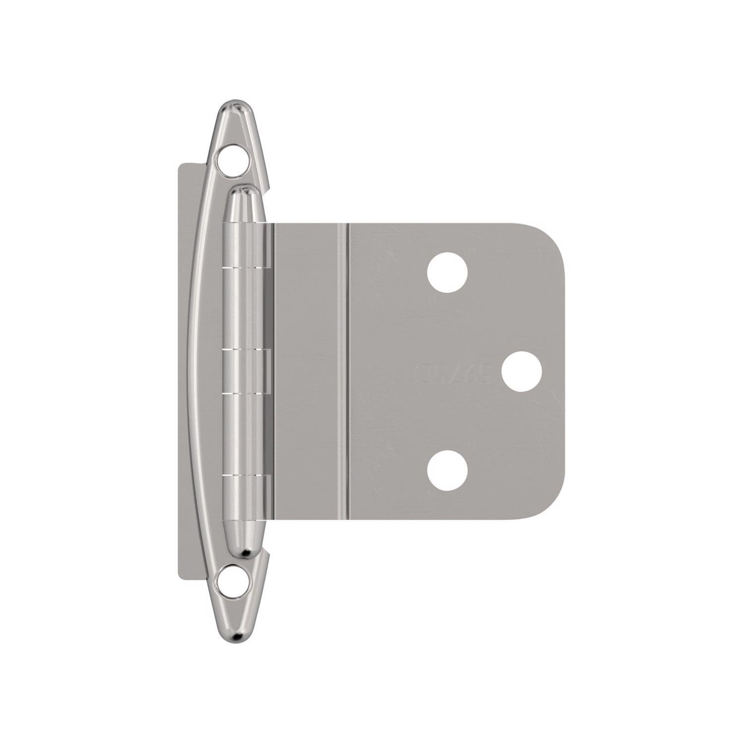 Amerock 2 in. W X 2-3/4 in. L Polished Chrome Steel Decorative Hinge 2 pk