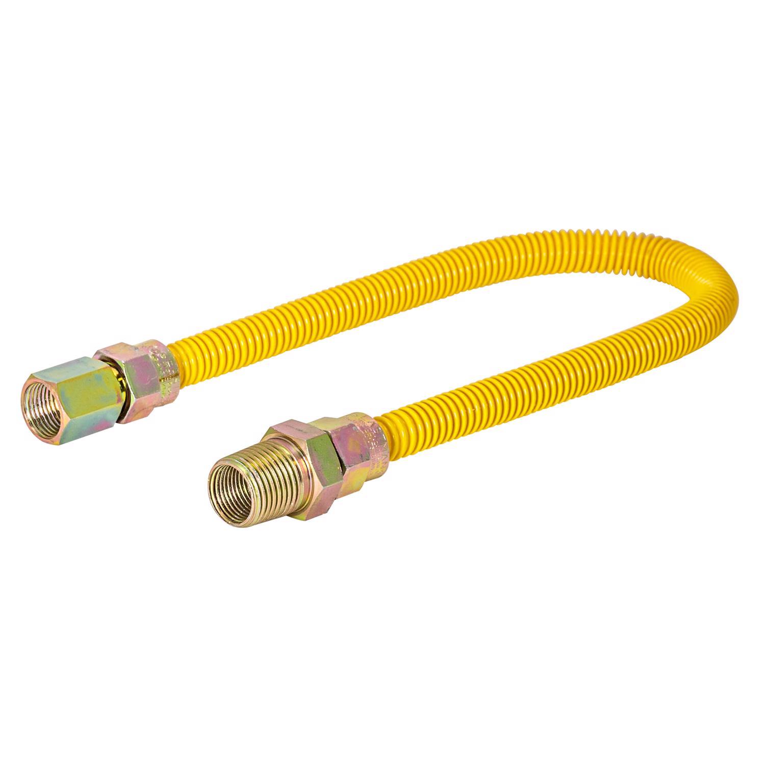 Eastman 1/4 in. MIP in. X 3/8 in. D FIP 24 in. Stainless Steel Gas Connector