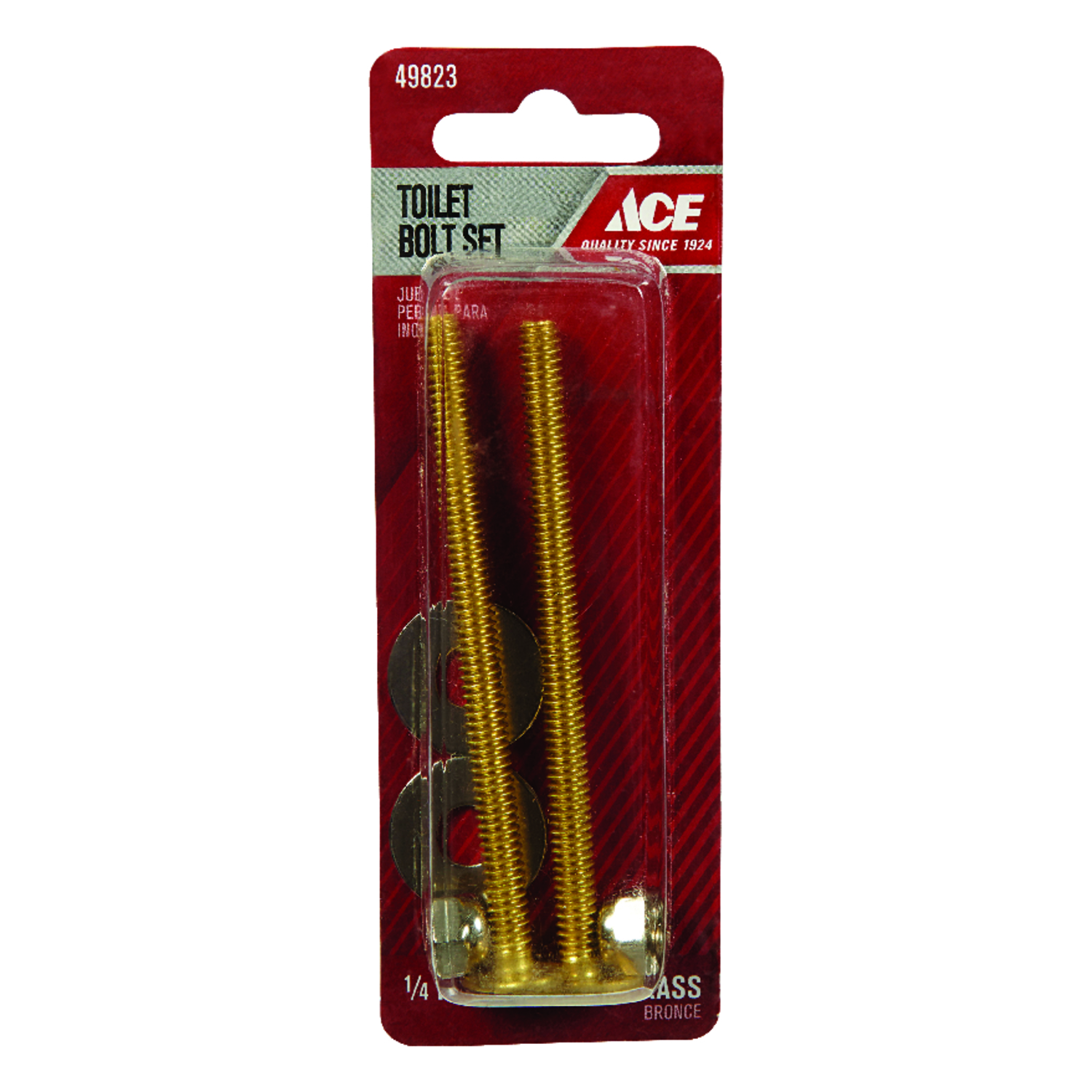 Ace Toilet Bolt Set Brass