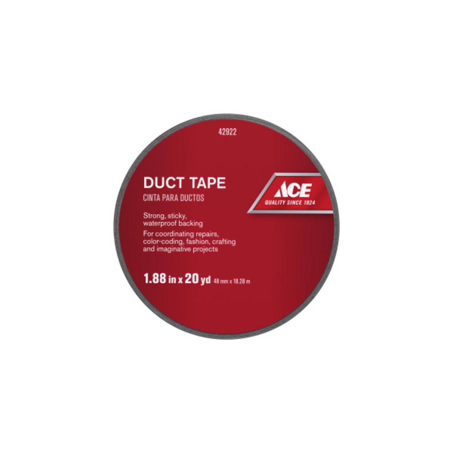 Ace 1.88 in. W X 20 yd L Black Solid Duct Tape