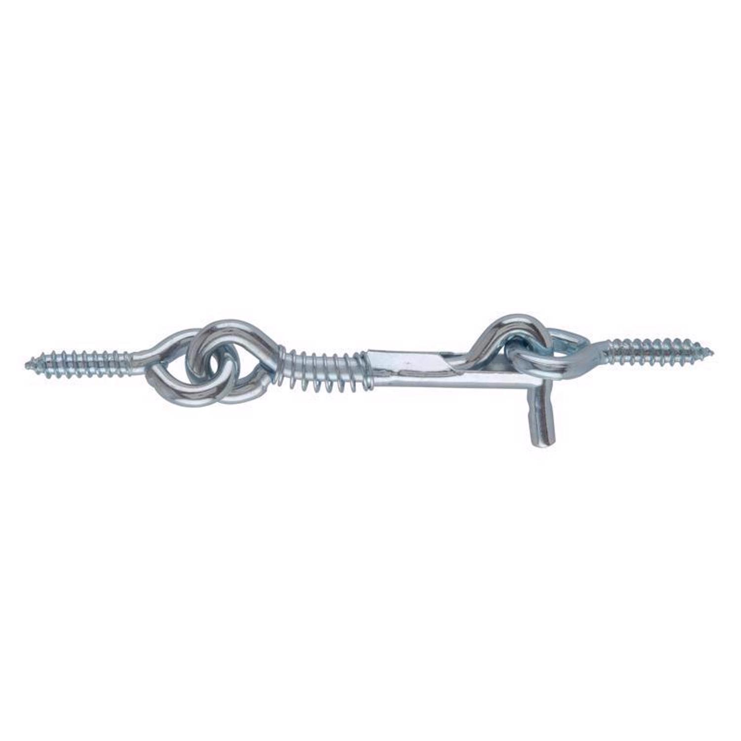 Ace Small Zinc-Plated Silver Steel 2 in. L Hook and Eye 1 pk