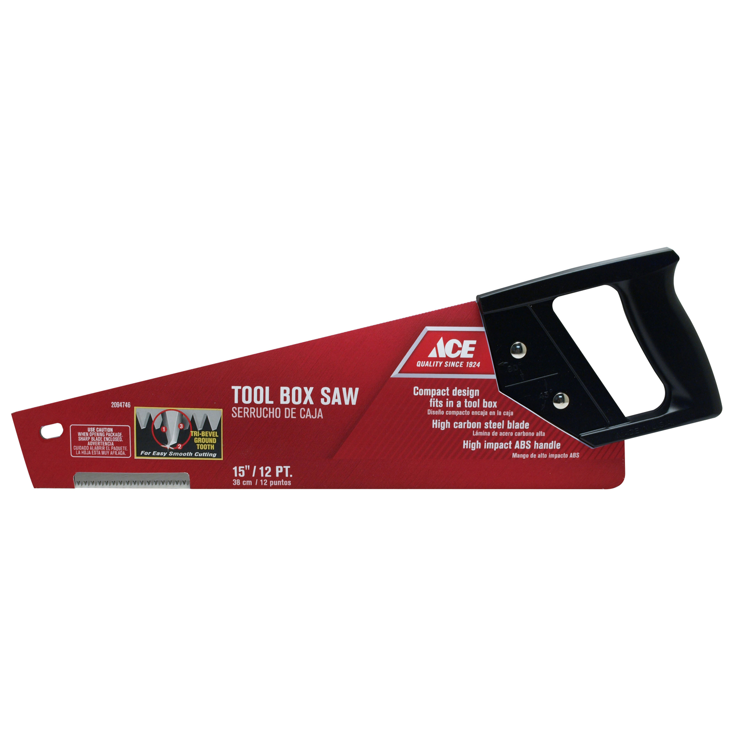 Ace 15 in. High Carbon Steel Saw 12 TPI