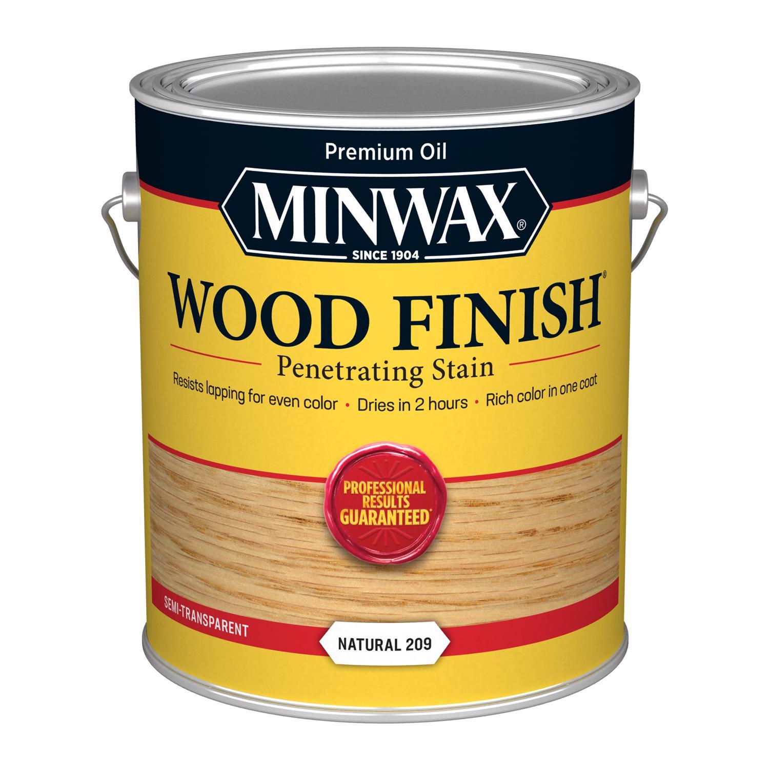 Minwax Wood Finish Semi-Transparent Natural Oil-Based Penetrating Wood Stain 1 gal