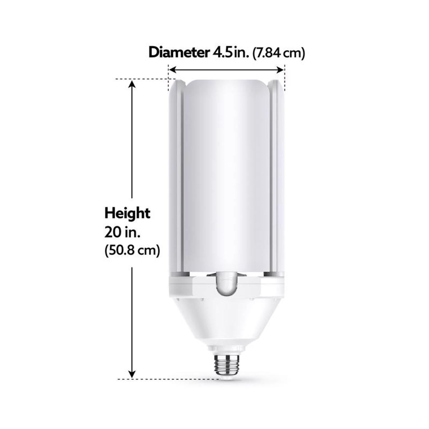 Feit Folding Panel E26 (Medium) LED Garage Bulb Daylight 500 Watt Equivalence 1 pk