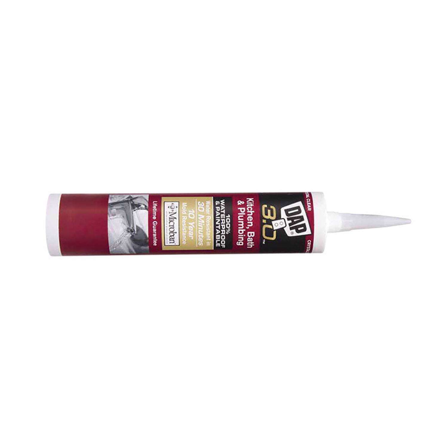 Dap 3.0 Crystal Clear Polymer Kitchen And Bath Sealant 9 Oz