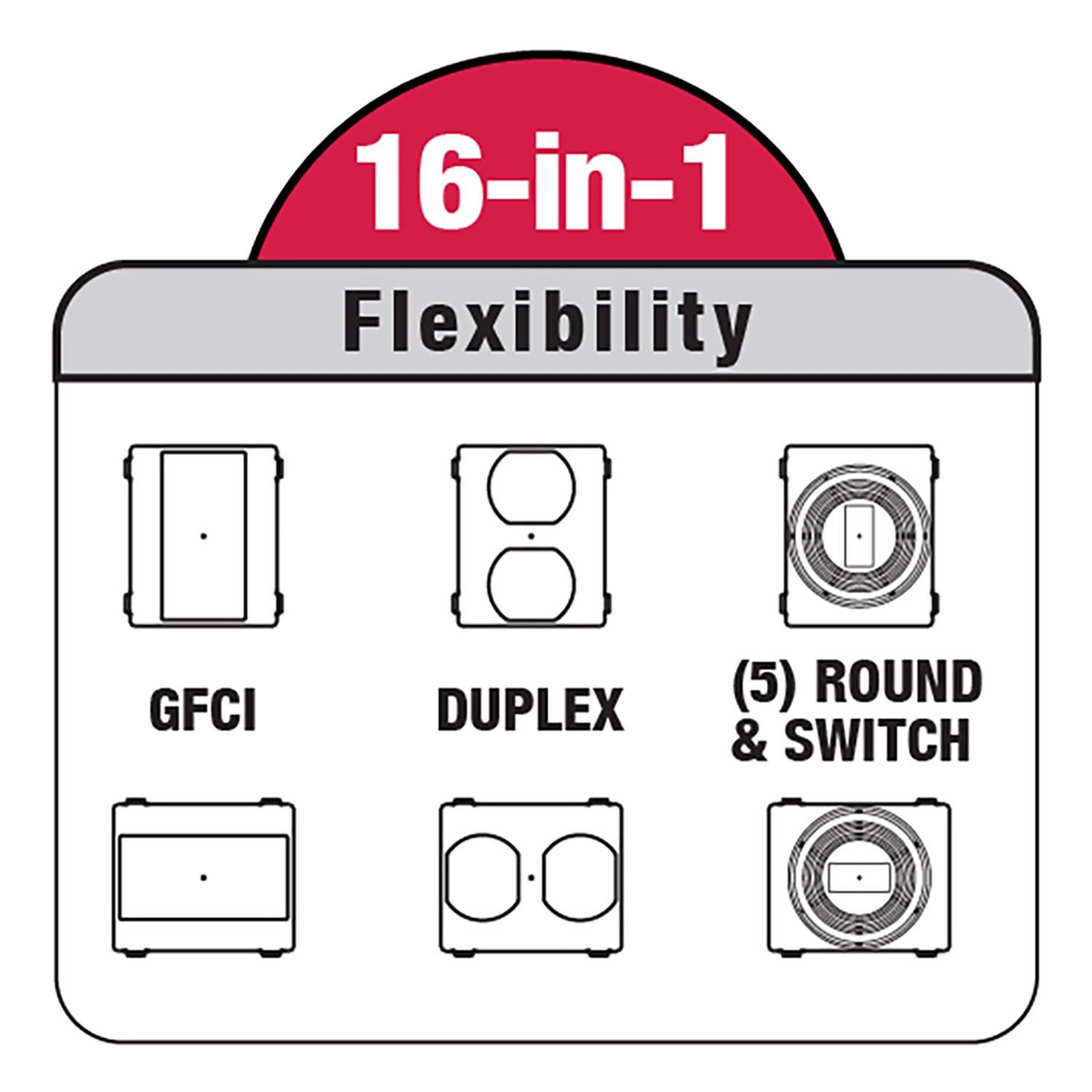 Sigma Engineered Solutions Rectangle Die-Cast Metal 1 gang 5.98 in. H X 4.02 in. W Weatherproof Cove