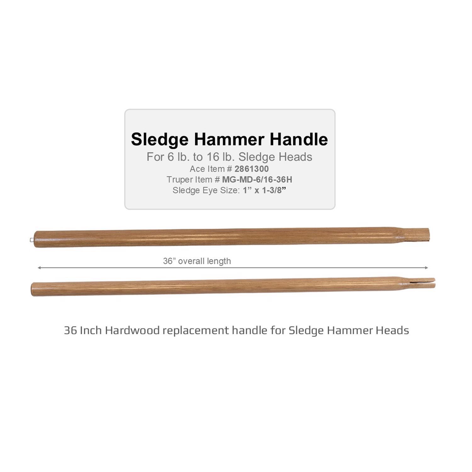 Truper 36 in. Wood Sledge Replacement Handle Brown 1 pc