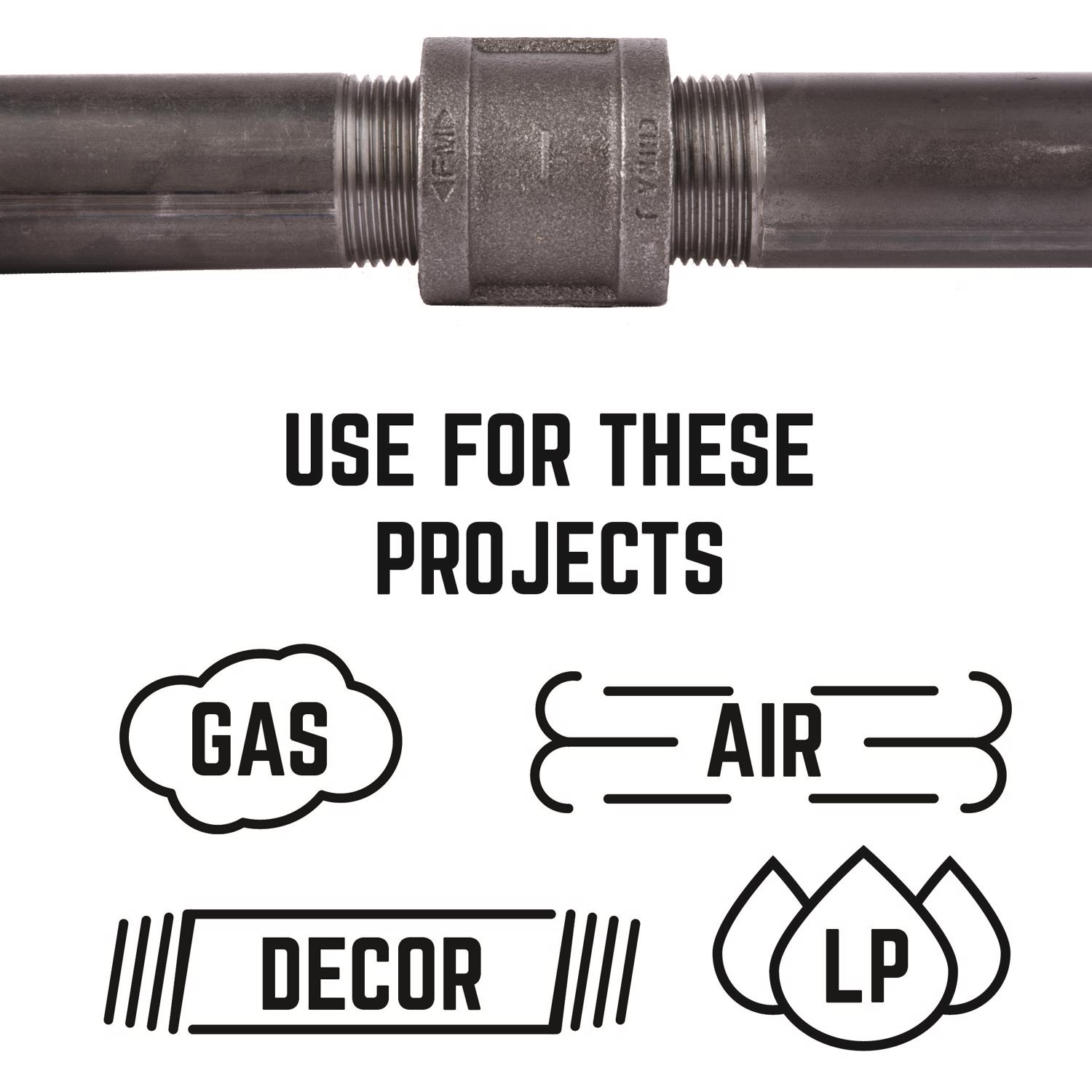 STZ Industries 1/2 in. FIP each X 1/2 in. D FIP Black Malleable Iron Coupling