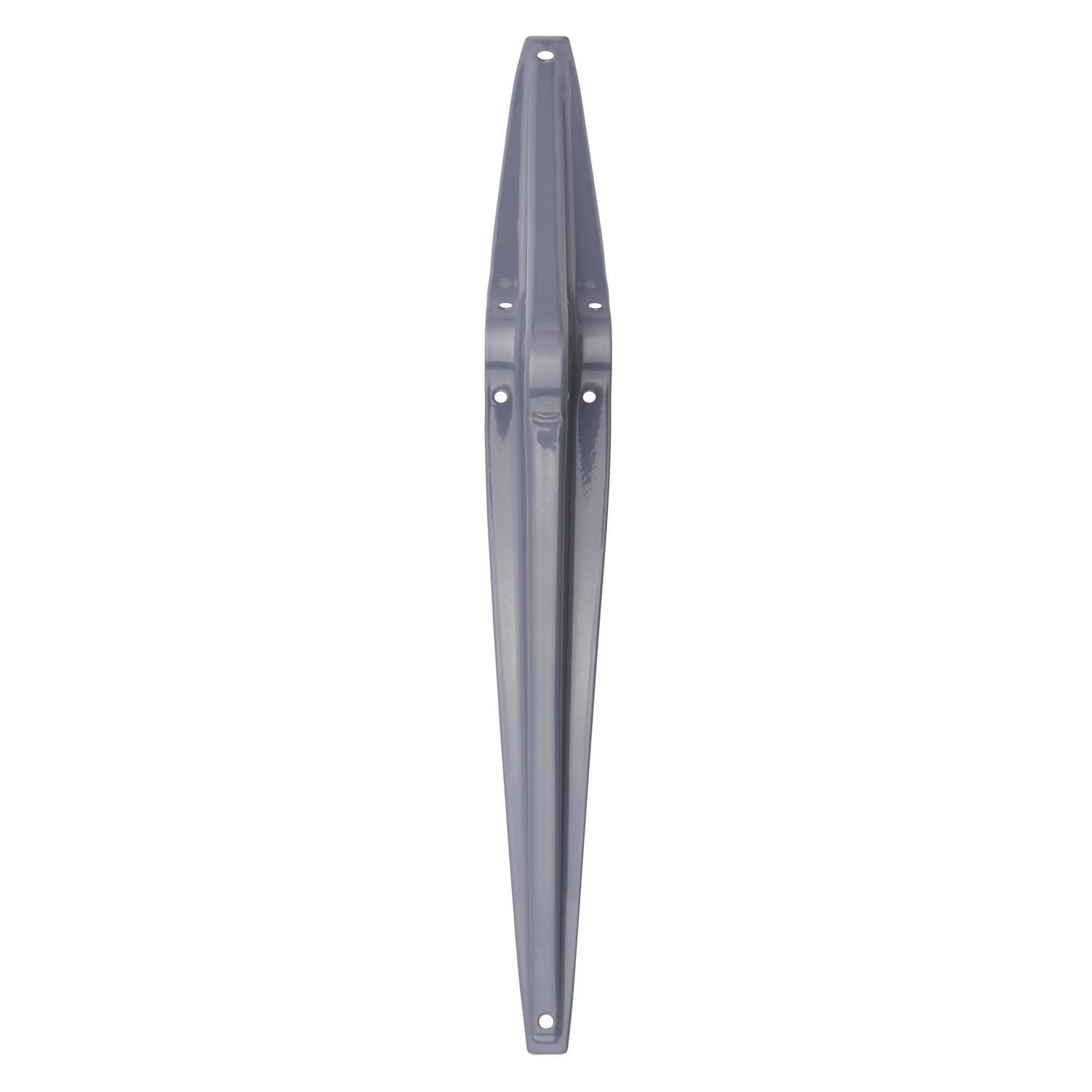 Hampton Gray Steel Shelf Support 18 Ga. 8 in. L 100 lb