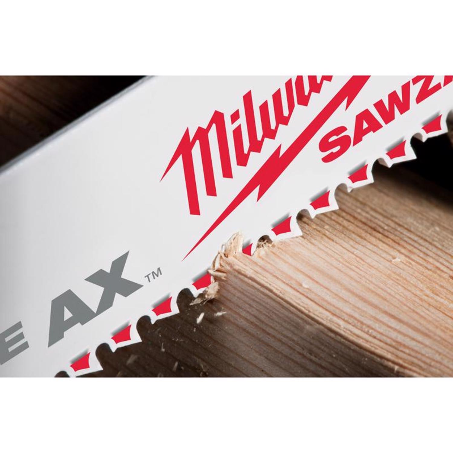 Milwaukee The AX 9 in. Bi-Metal Demo Reciprocating Saw Blade 5 TPI 1 pk